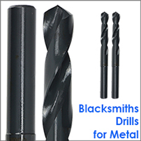 Blacksmiths drill bits for metal