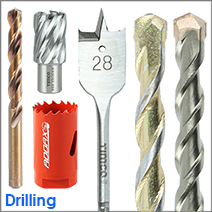 Drill bits , Concrete , Wood and Metal