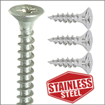 Wood screws Countersunk Stainless Steel